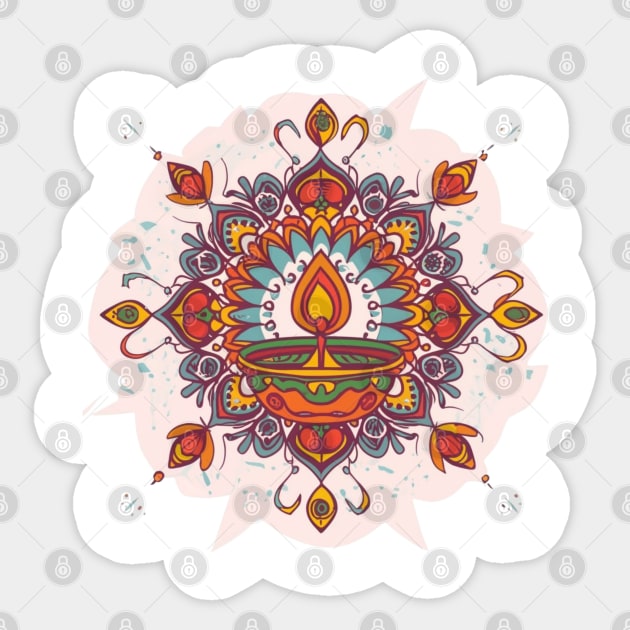 Diwali Festival Spectacle Sticker by designe stor 
